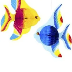 Don Disfraz Tropische Waben-Fische Set