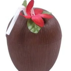 Don Disfraz Hawaiianisches Kokosnussgefäß -Weihnachtlich Verkaufsgeschäft vaso hawaiano coco