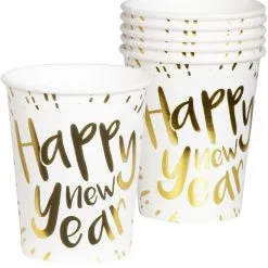 Don Disfraz Becher Happy New Year